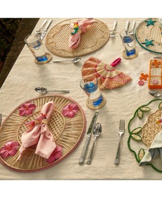  Hibiscus 3D Placemat - Set of 2