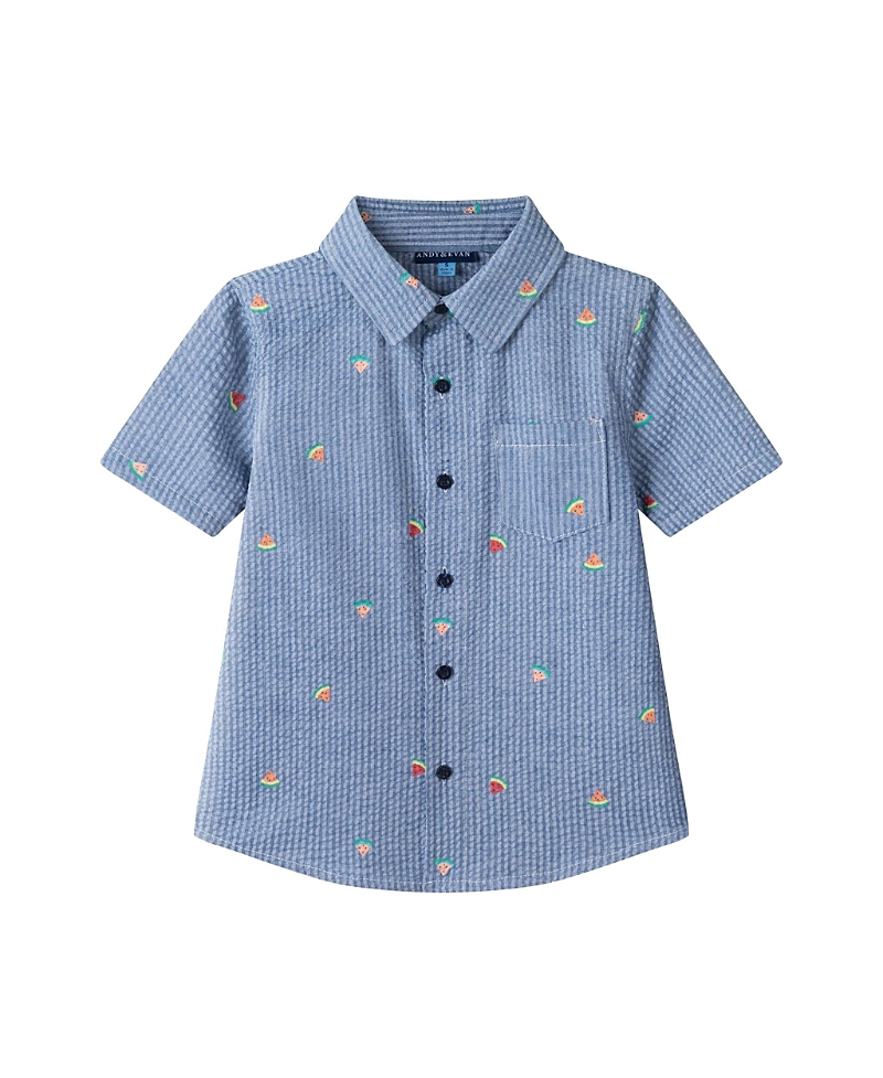 Andy & Evan Boys' Seersucker Buttondown Shirt - Little Kid