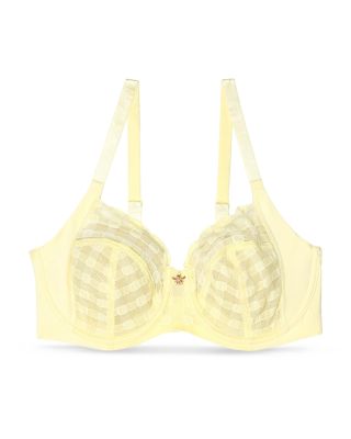 Bonbon Full Coverage Gingham Lace Bra