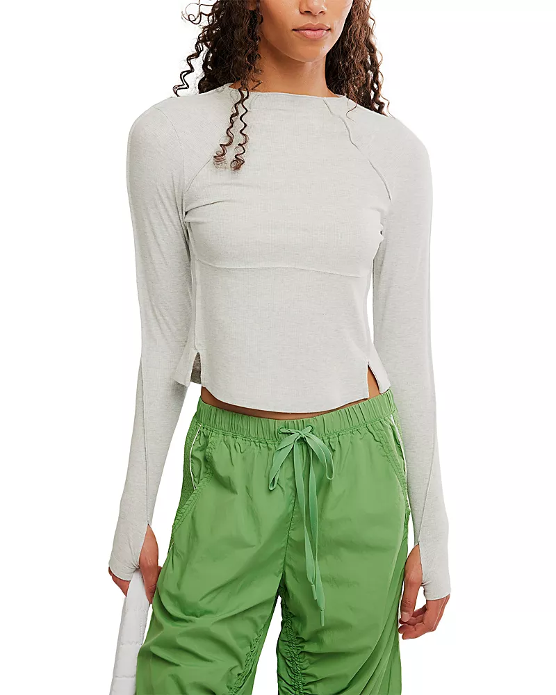Free People Love Club Long Sleeve Tee