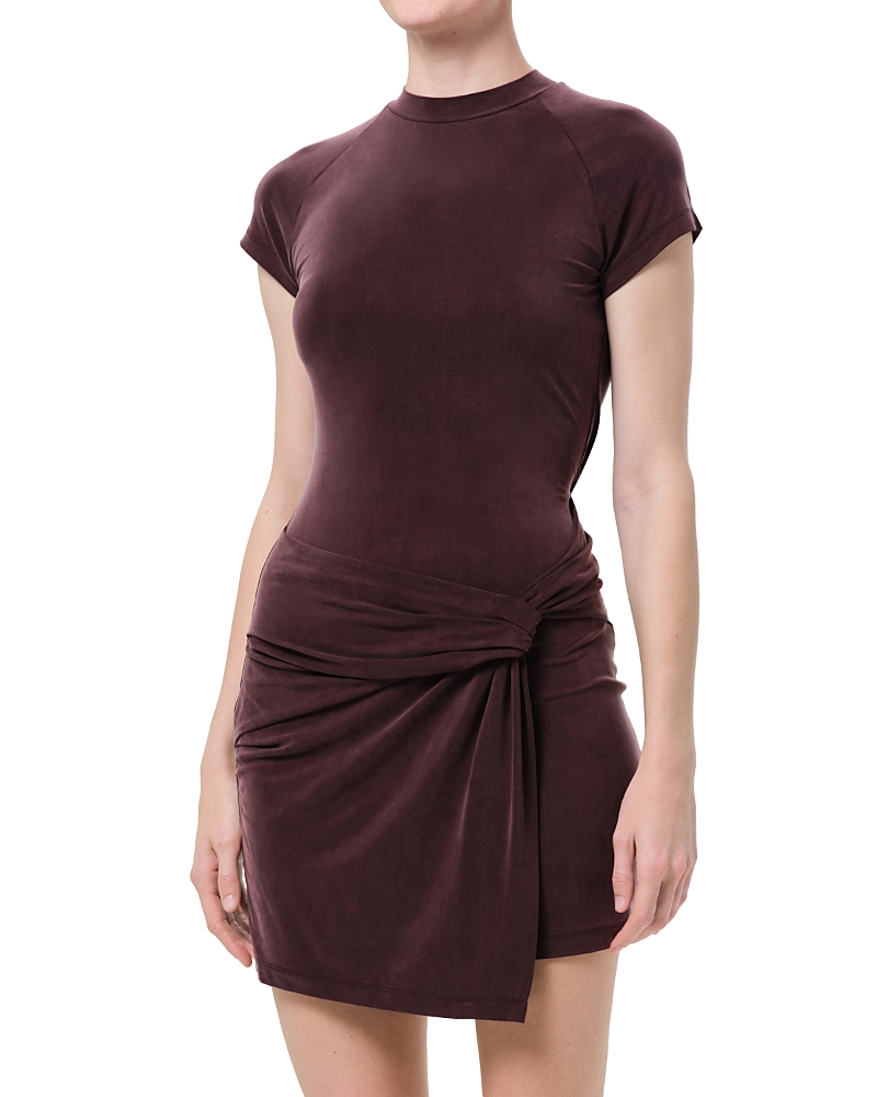 Agolde Kerri Draped Overlay Mini Dress
