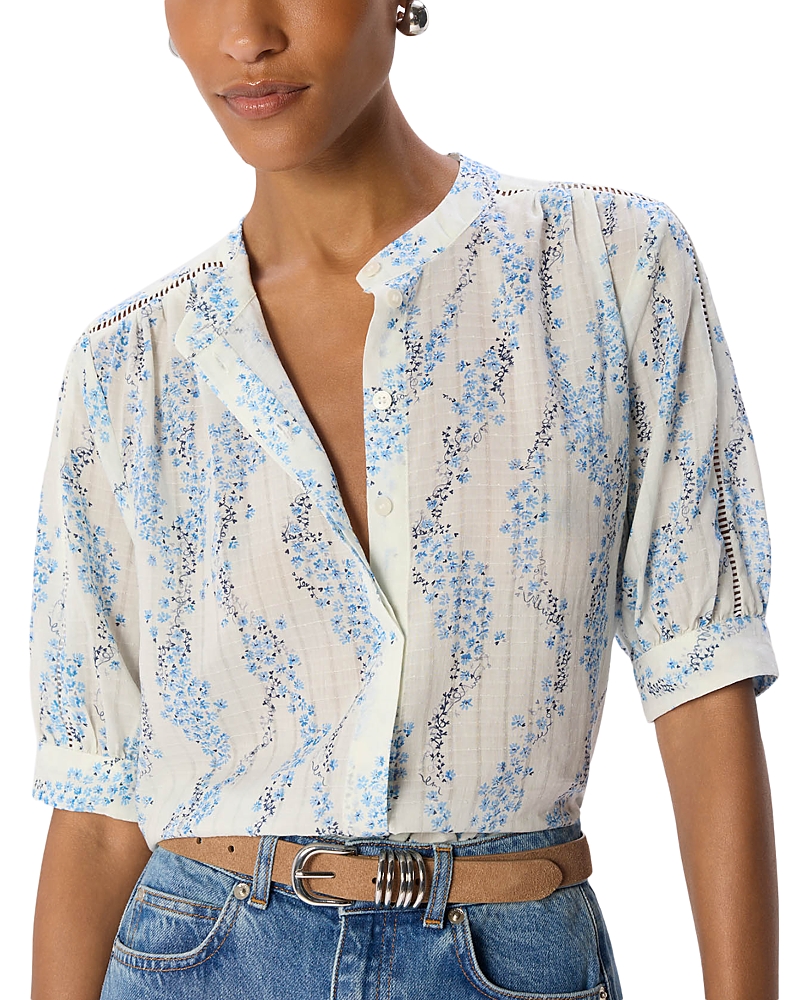Whistles Ditsy Stem Textured Shirt