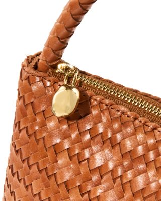 The Signature Woven Collection Large Leather Shoulder Bag