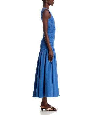 Darlene One Shoulder Smocked Maxi Dress