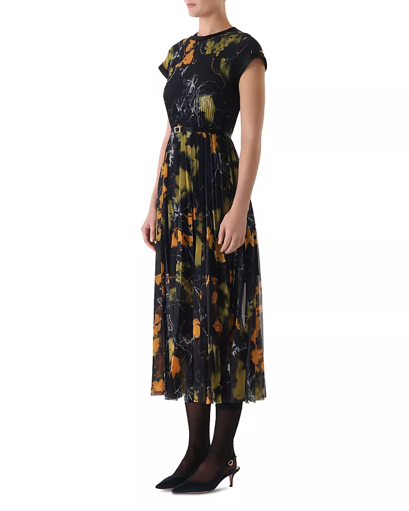 Jason Wu Collection Chiffon Pleated Midi Dress