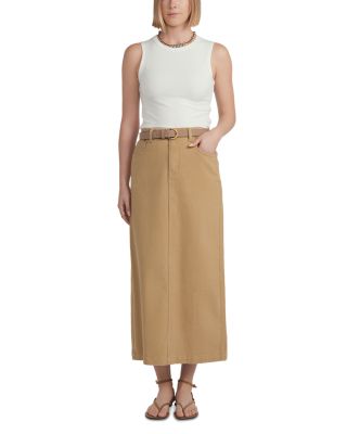 x HD Denim Maxi Skirt
