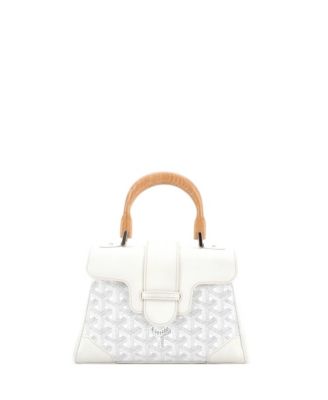  Mini Saigon Top Handle Bag Coated Canvas with Leather