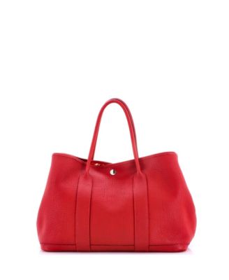 36 Garden Party Tote Leather with Printed Interior