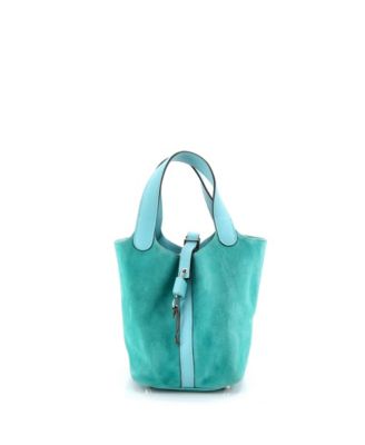 PM Picotin Lock Bag Doblis Suede and Swift