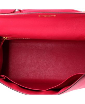 Kelly 28 Handbag Pink Epsom with Gold Hardware