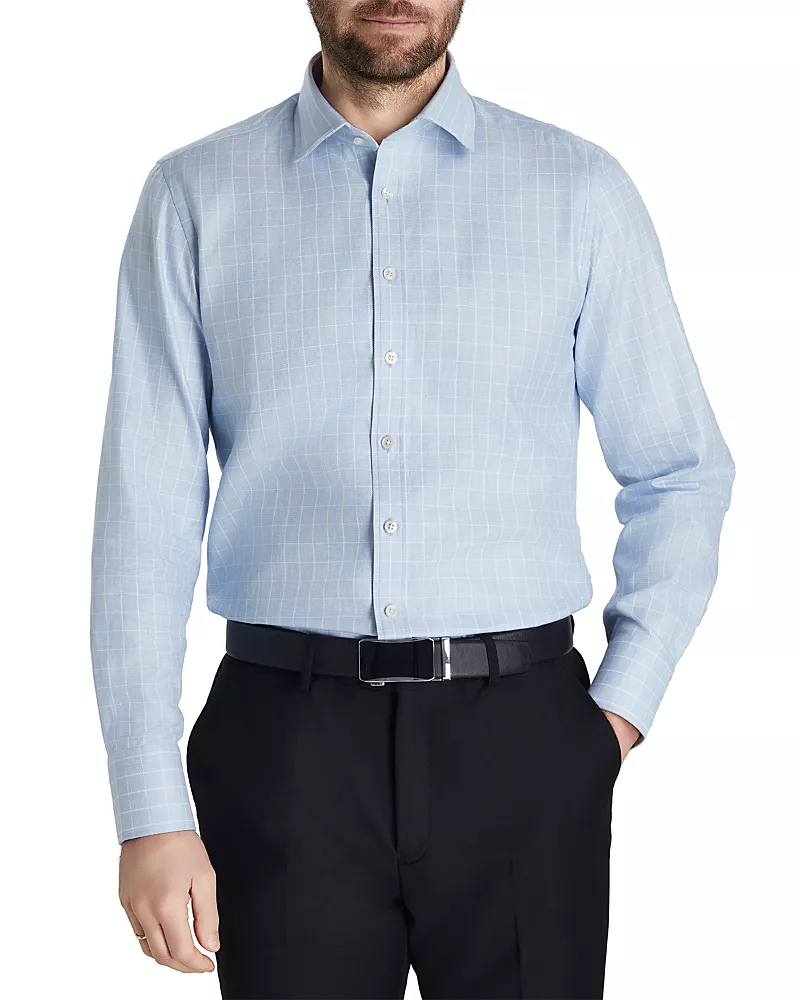 Thomas Pink Dobby Weave Tonal Check Dress Shirt