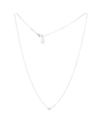  XS Cartier D'Amour Pendant Necklace 18K White Gold and Diamond, 16"