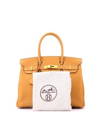 Birkin 30 Handbag Brown Togo with Gold Hardware