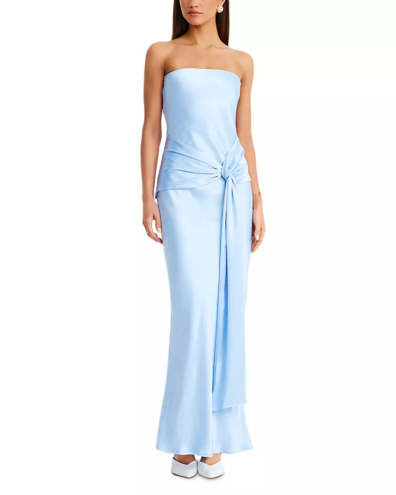 Sndys Angie Tie Front Maxi Dress