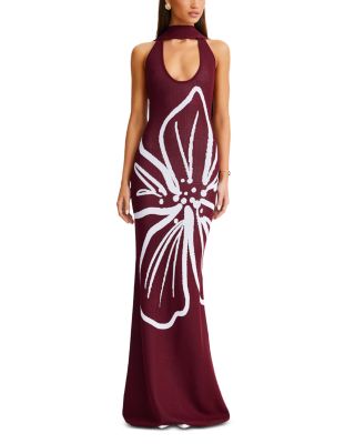 Jemima Halter Neck Maxi Dress