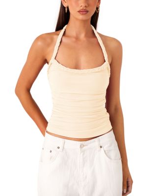 Gianna Ruched Halter Top
