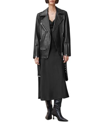 Billie Leather Oversized Biker Jacket