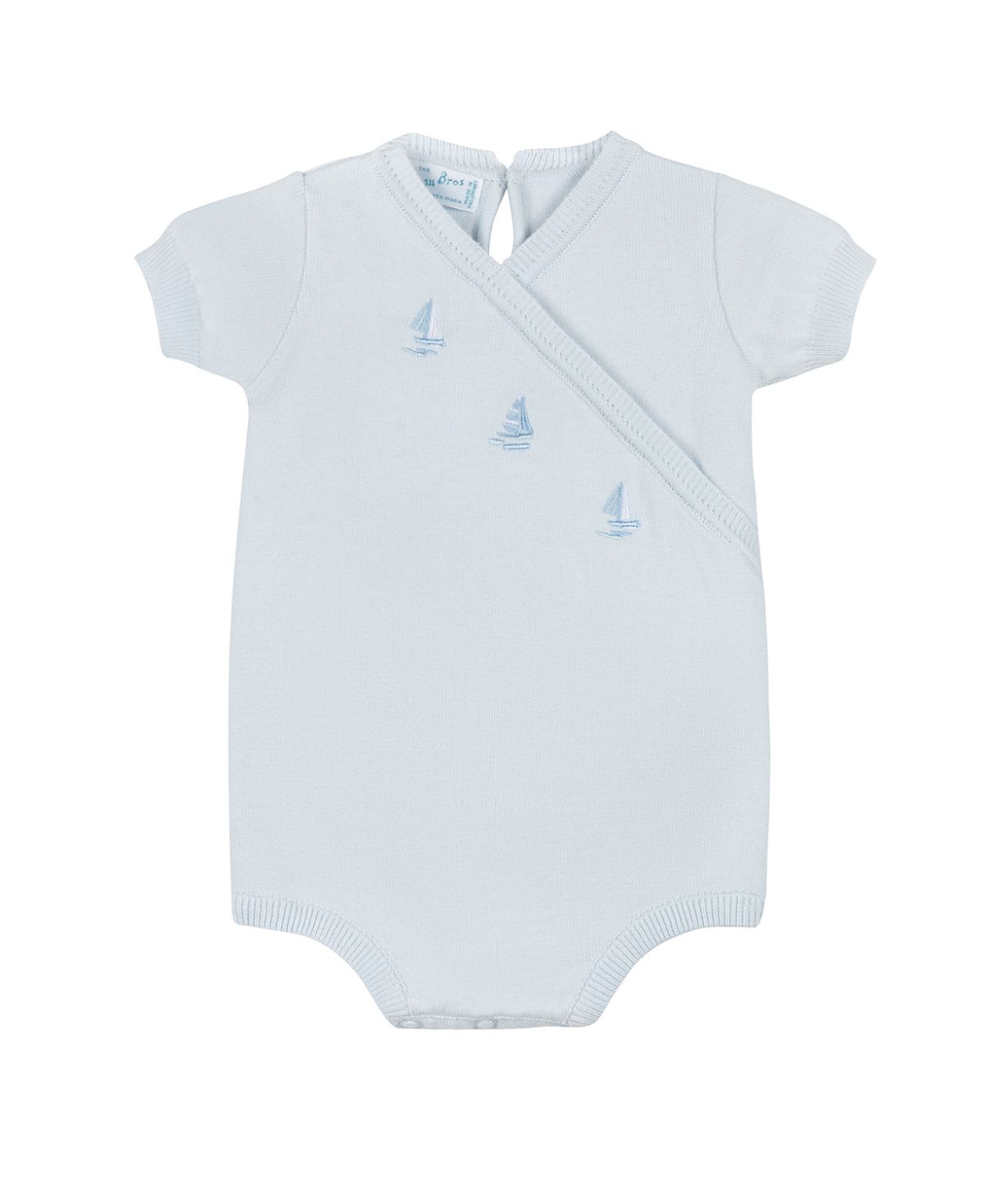 Feltman Brothers Boys' Little Sailboat Knit Romper - Baby