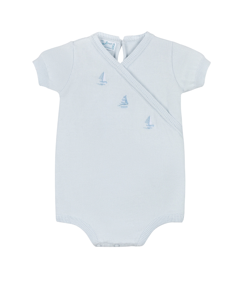 Feltman Brothers Boys' Little Sailboat Knit Romper - Baby