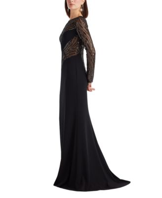 Duin Sequin Hourglass Embroidered Gown