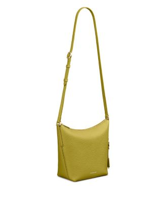 Leather Zipped Bucket Bag