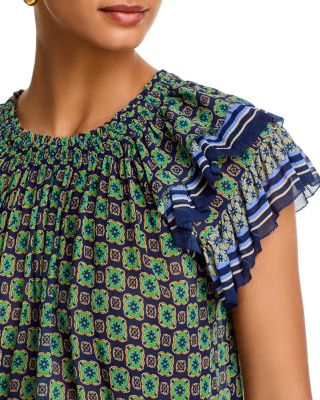 Dahlia Ruffle Sleeve Top