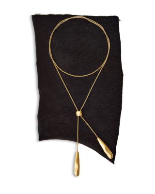 Tova Sculptural Nugget Lariat Necklace 