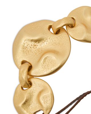 Ona Sculptural Disc Slider Bracelet