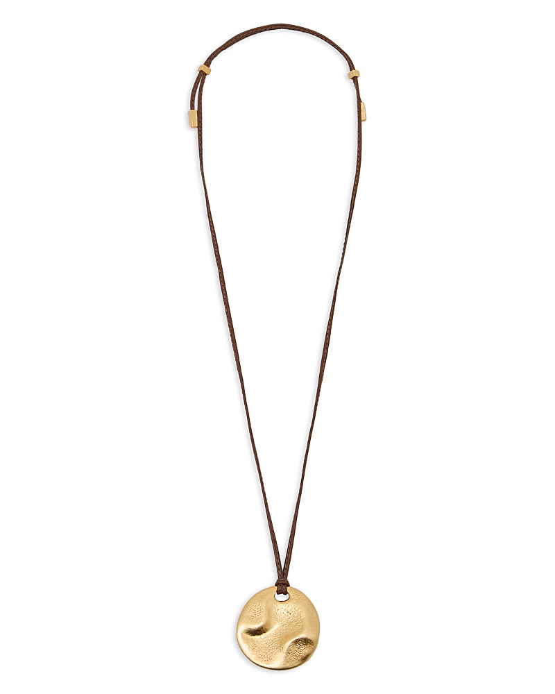 Reiss Orla Sculptural Disc Pendant Necklace