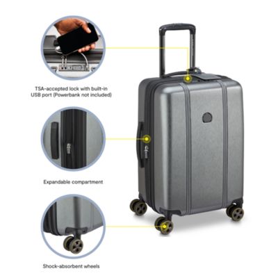 Delsey Paris Candence Expandable Carry on Suitcase