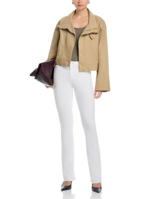 Ruth High Rise Straight Jeans in Blanc