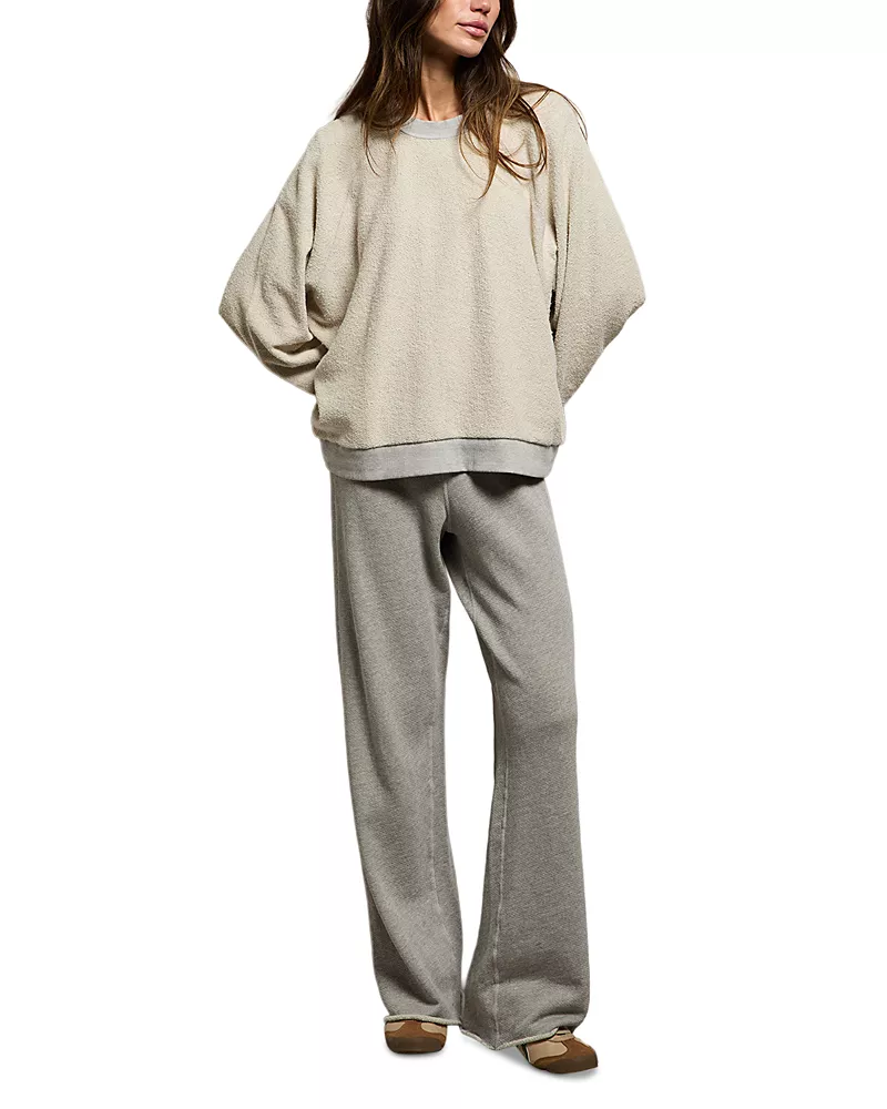perfectwhitetee Ziggy Reverse Fleece Oversized Sweatshirt
