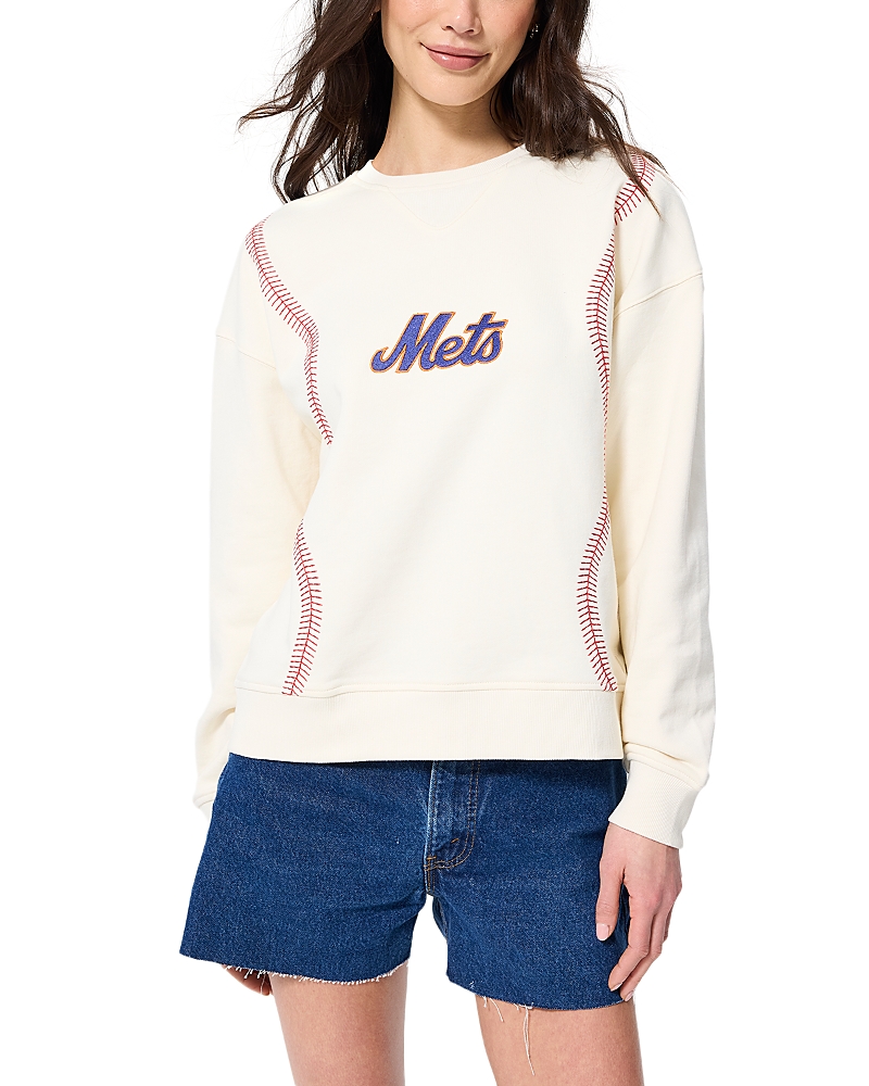 Terez Baseball Stitch Crewneck Sweatshirt