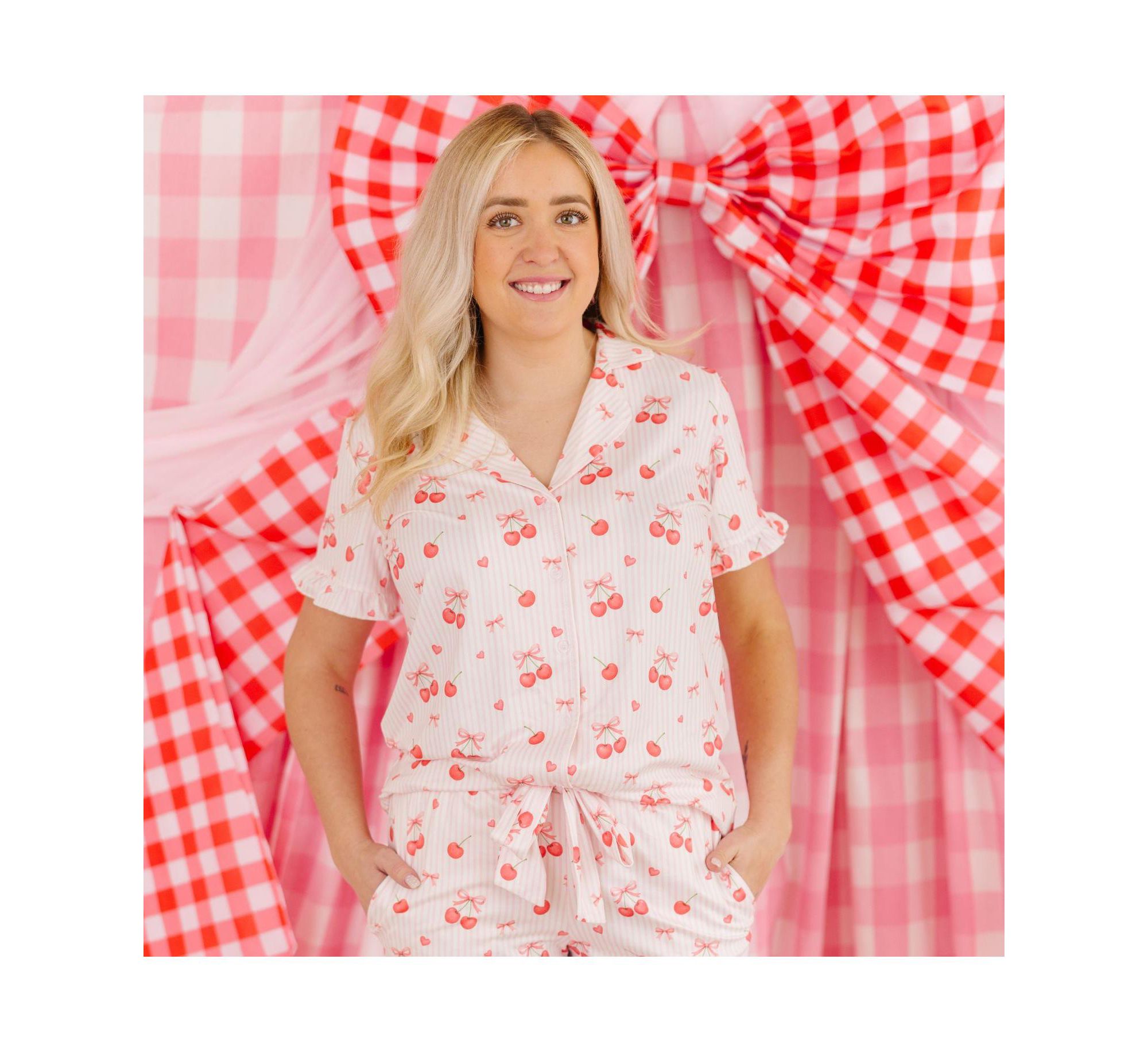 Women's Cherry Bows Lounge Set — Image 4