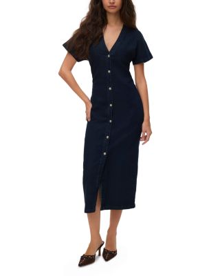 Vmsanni Denim Shirt Dress