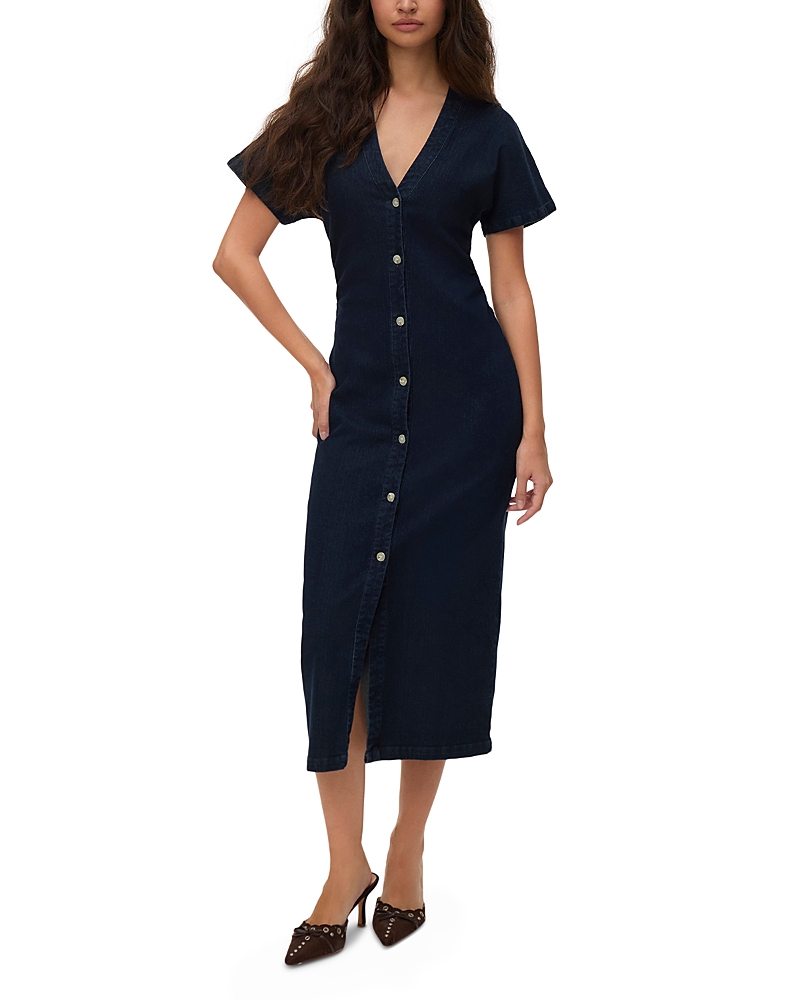 Vero Moda Vmsanni Denim Shirt Dress