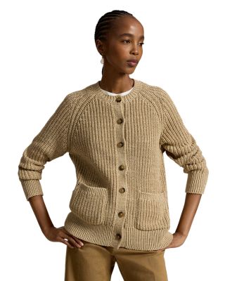 Raglan Sleeve Cotton Cardigan