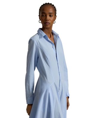 Cotton Paneled Shirtdress