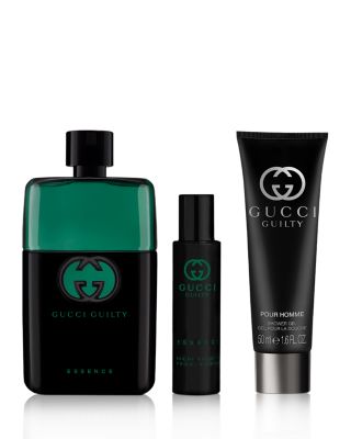 Guilty Pour Homme Essence Eau de Toilette for Men and Shower Gel Trio Gift Set ($191 value)