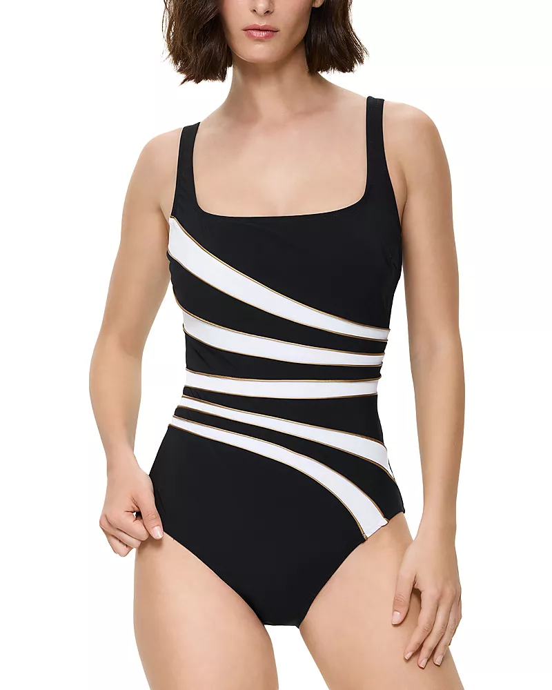 Gotten Square Neck One Piece Swimsuit