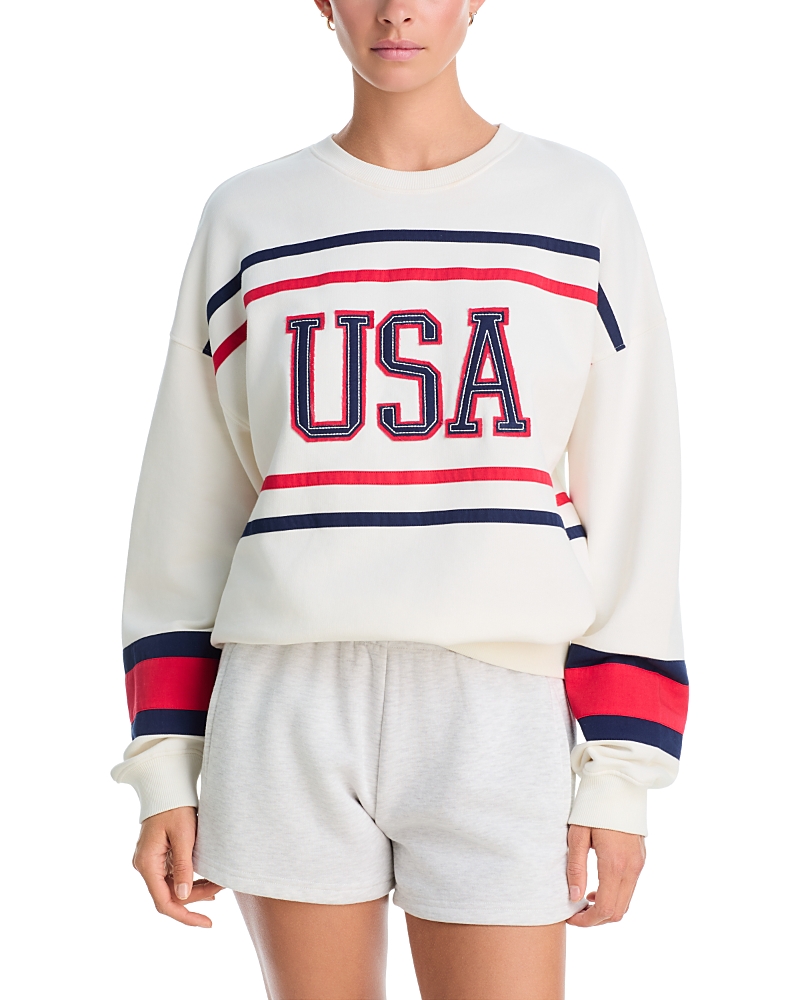 Beach Riot Devyn Oversized Usa Sweatshirt