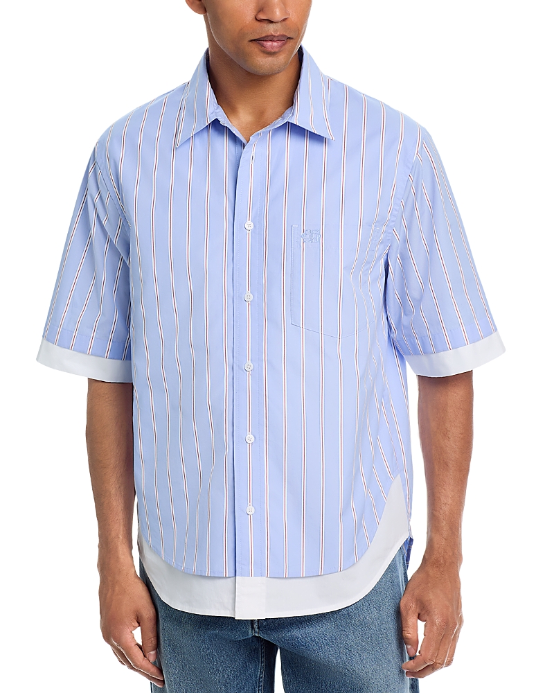 Simkhai Steven Double Layer Stripe Shirt