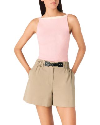 Liyo High Straight Neck Top