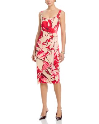 Ermy Printed Square Neck Dress