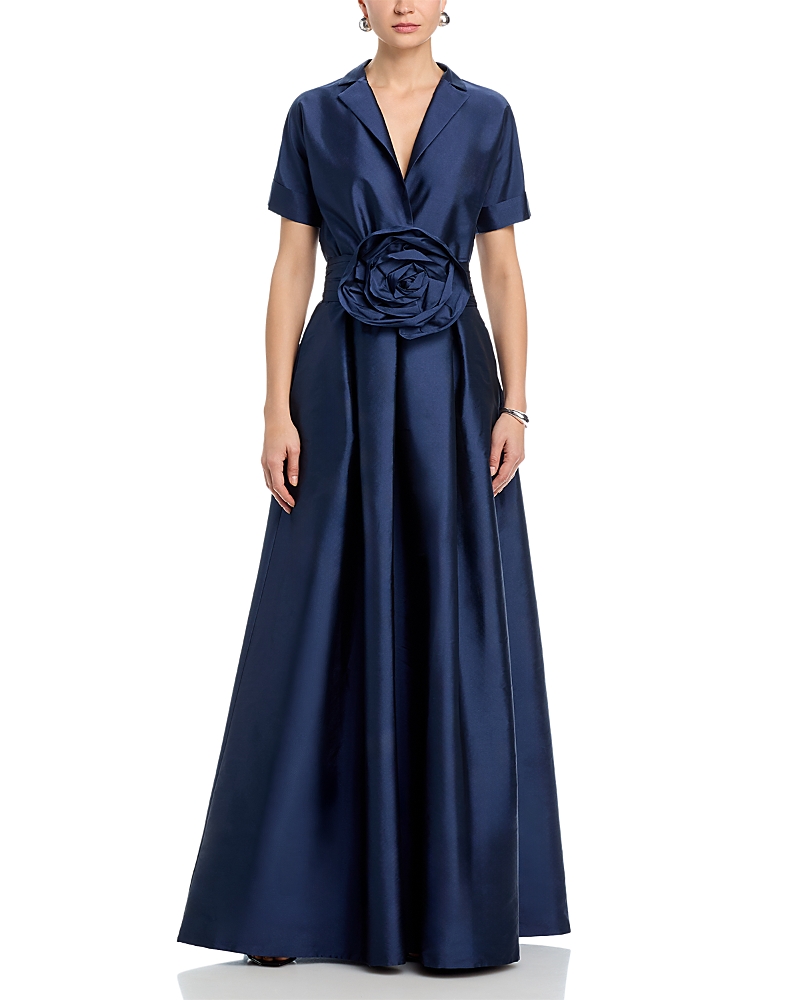 Chiara Boni La Petite Robe Stoya Taffeta Rosette Gown