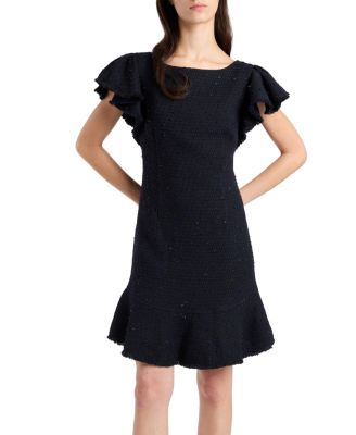 Deste Sheath Dress in Luxury Tonal Tweed