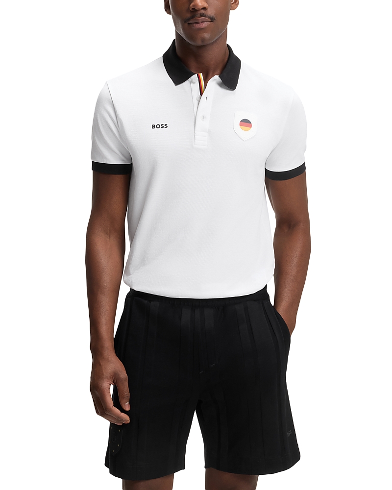 Boss Soccer Country Pack Luxe Polo Shirt in Brazil · Medium