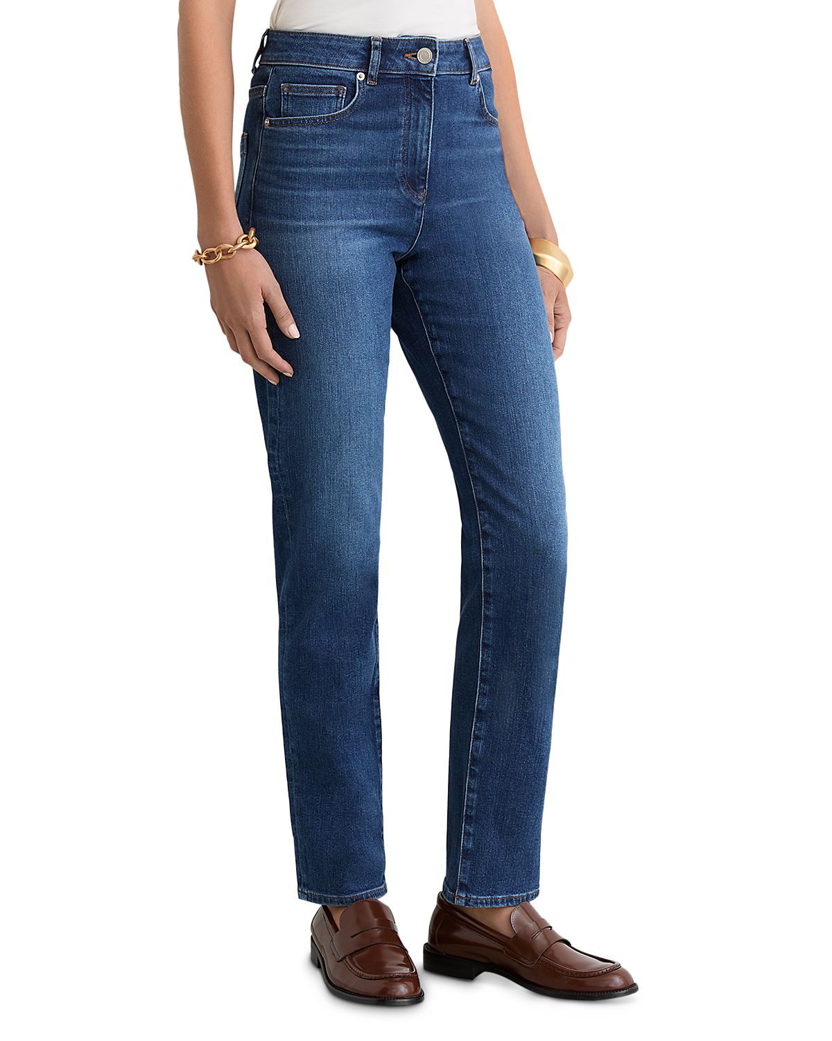Reiss Petites Isabel Mid Rise Slim Jeans