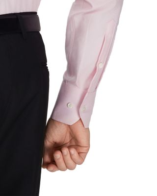 thomas pink dress shirt sale Thomas Pink Men's Diagonal Textured Solid Dress Shirt - Pink