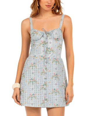 Indie Bleu Swim Cover Up Mini Dress